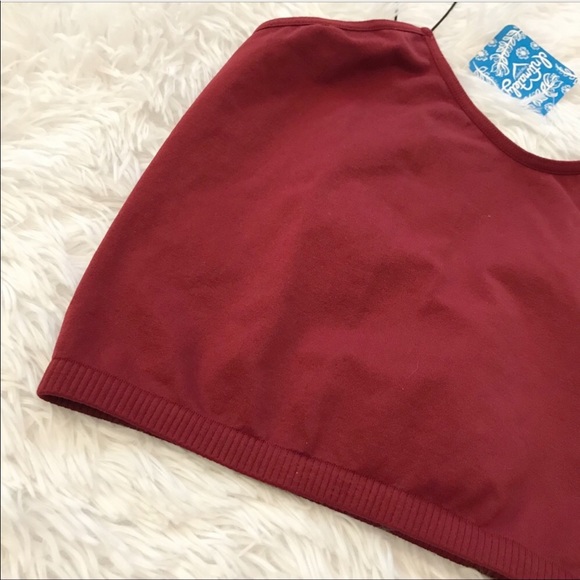 NWOT Free People Red Sparkly Thin Strap Brami XS/S - Picture 6 of 8